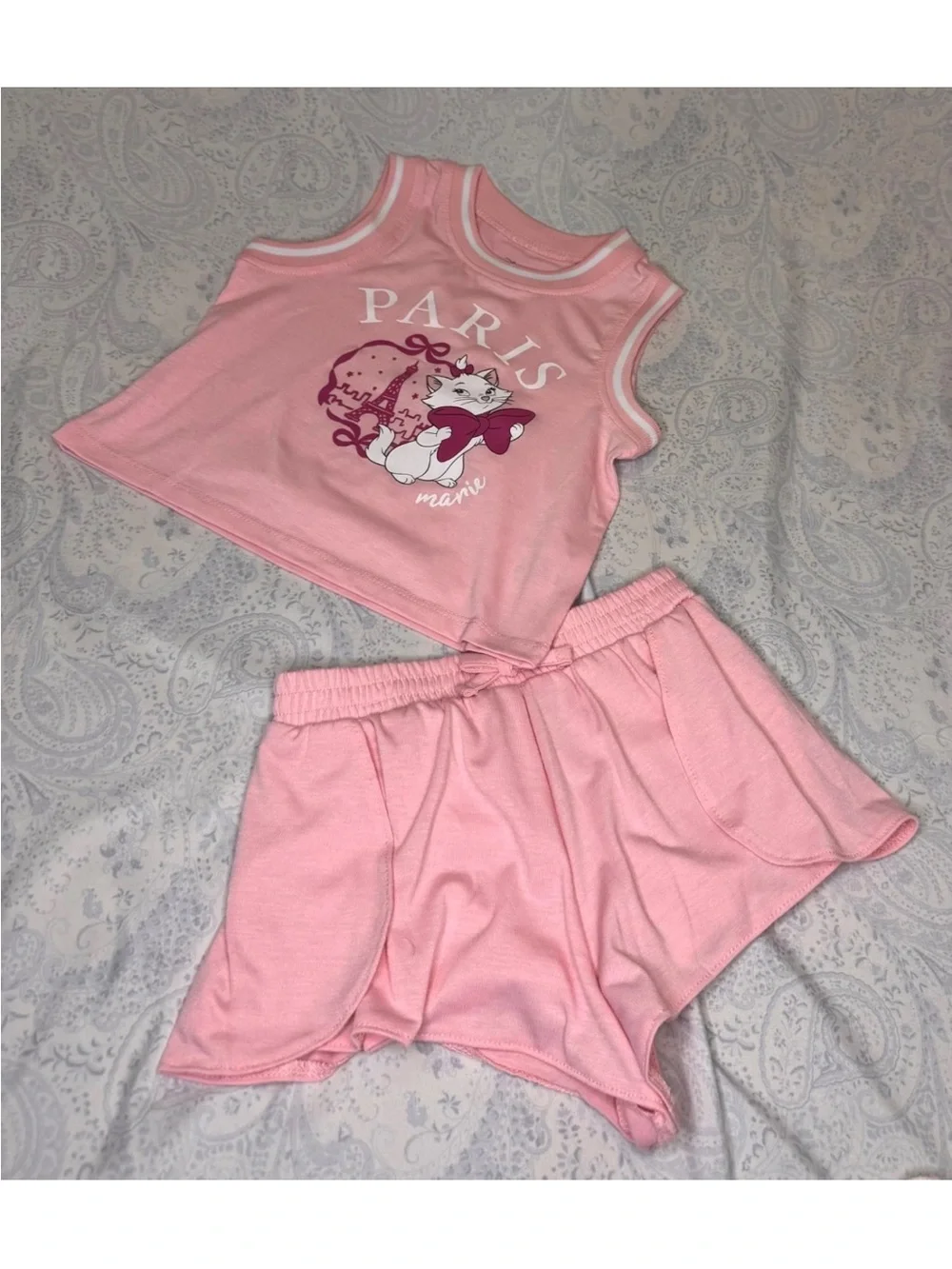 Disney The Aristocats Marie in Paris Graphic tank & skort set